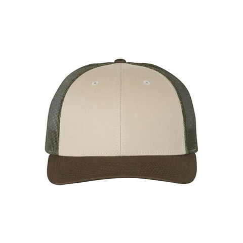 Richardson Low Pro Trucker Cap With Faux Leather Patch SS-115