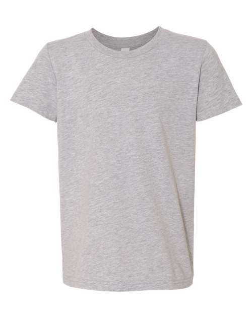 BELLA + CANVAS Youth CVC Jersey Tee in Athletic Heather