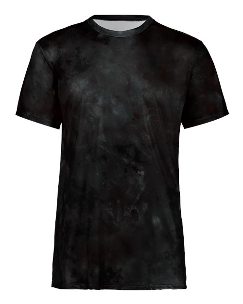 Holloway Youth Cotton-Touch Cloud T-Shirt in Black Cloud Print