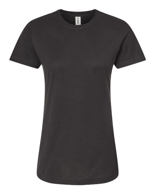 Tultex Women's Fine Jersey Classic Fit T-Shirt in Black