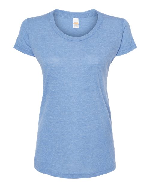 Tultex Women's Tri-Blend T-Shirt in Athletic Blue Tri Blend