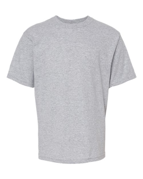 M&O Youth Gold Soft Touch T-Shirt in Athletic Grey