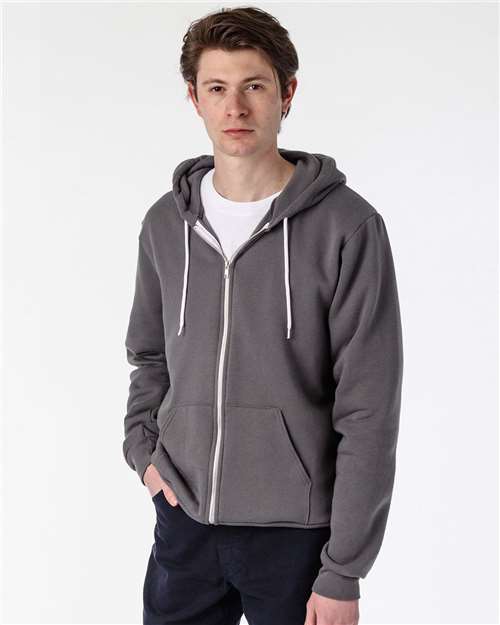 Los Angeles Apparel Unisex USA-Made Flex Fleece Full-Zip Hooded Sweatshirt