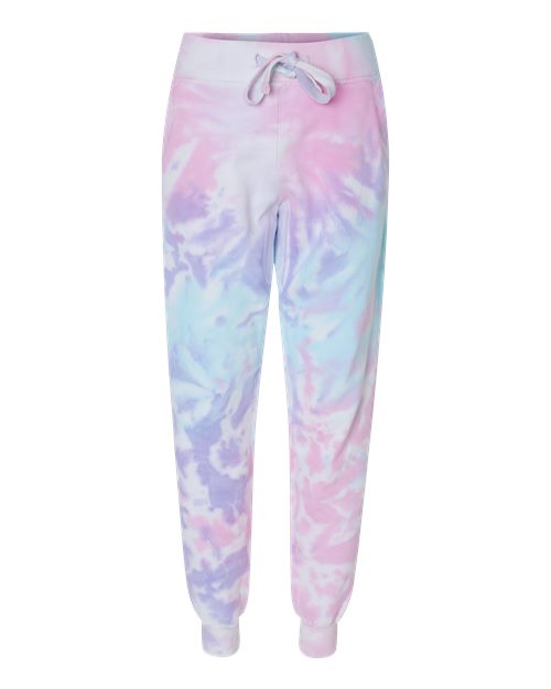 Colortone Unisex Tie-Dyed Joggers in Cotton Candy