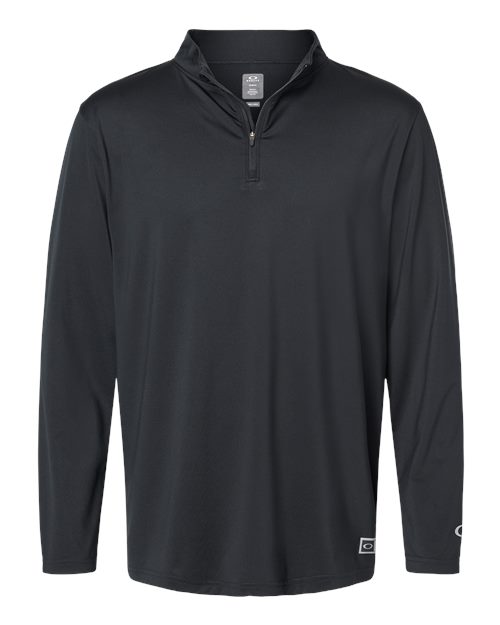 Oakley Men's Team Issue Podium Quarter-Zip Pullover in Blackout