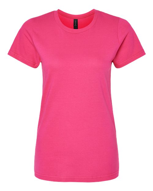 Gildan Women's Softstyle® Midweight T-Shirt in Heliconia, front view