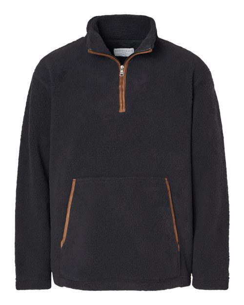 Boxercraft Men's Everest Fleece Quarter-Zip Pullover in Black