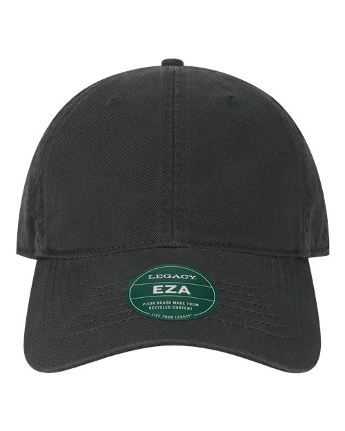 LEGACY Relaxed Twill Dad Hat in Black, front view