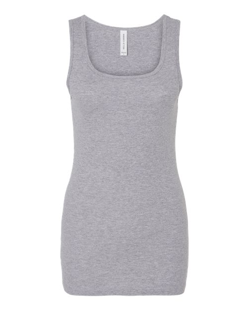 BELLA + CANVAS Women's Micro Rib Tank in Athletic Heather, front view