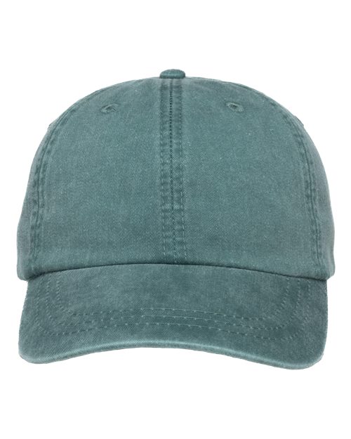 Adams Headwear Adams Optimum Pigment-Dyed Dad Hat in Aqua, front view