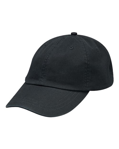 Adams Headwear Adams Optimum II Dad Hat in Black, front view