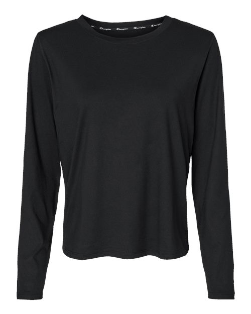 Champion Women's Sport Soft Touch Long Sleeve T-Shirt in Black