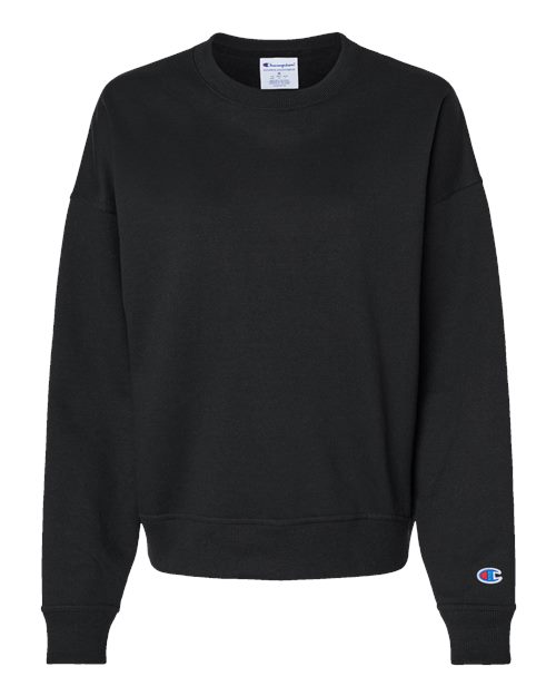 Champion Women's Powerblend® Crewneck Sweatshirt in Black