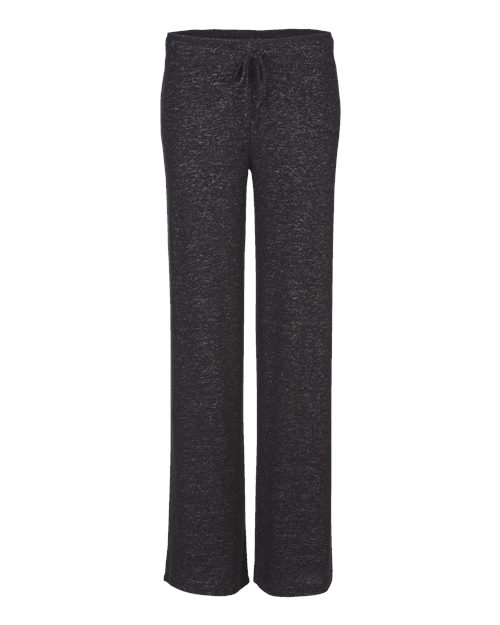 Boxercraft Women's Cuddle Fleece Wide Leg Pants in Black Heather