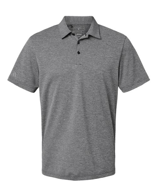 Adidas Men's Heathered Polo in Black Melange