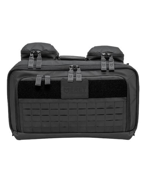MERET OMNI™ PRO X Black Convertible Backpack Bag in Black, front view