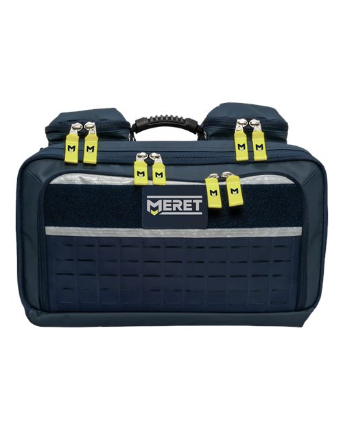 MERET OMNI™ PRO X Navy Blue Convertible Backpack Bag in Navy Blue, front view