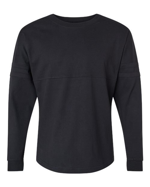 Boxercraft Women's Pom Pom Long Sleeve Jersey T-Shirt in Black