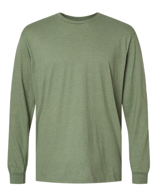 Gildan Unisex Softstyle® CVC Long Sleeve T-Shirt in Cactus