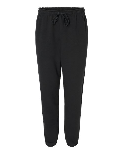 American Apparel Unisex ReFlex Fleece Sweatpants in Black, front view
