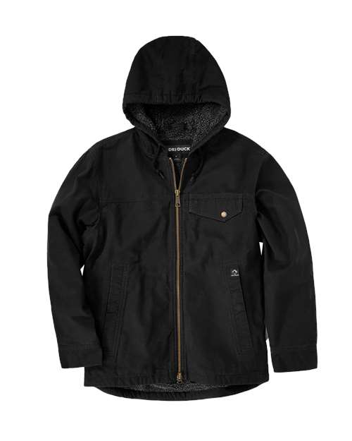 DRI DUCK Men's Quest Lifestyle Canvas Jacket in Black