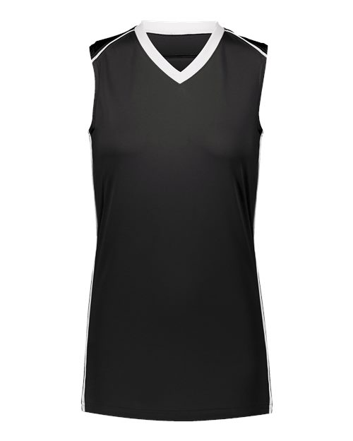Augusta Sportswear Women's Rover Jersey in Black/White, front view