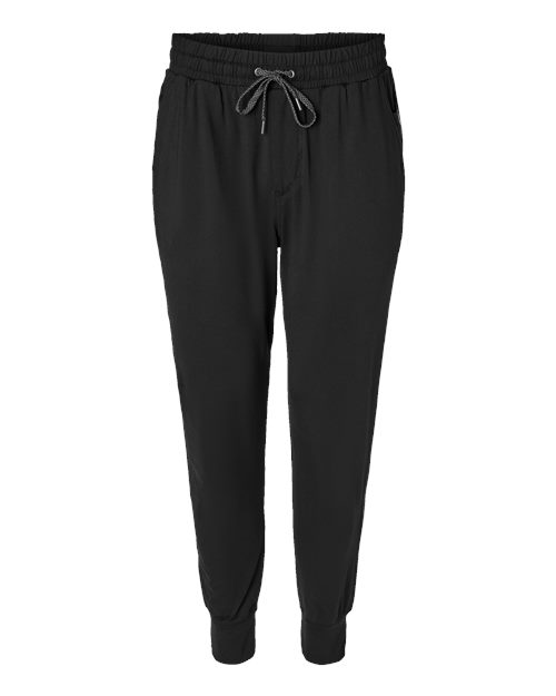 Holloway Men's Eco Revive™ Ventura Soft Knit Joggers in Black, front view