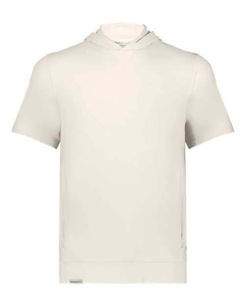Holloway Youth Eco Revive™ Ventura Soft Knit Short Sleeve Hooded Sweatshirt in Birch