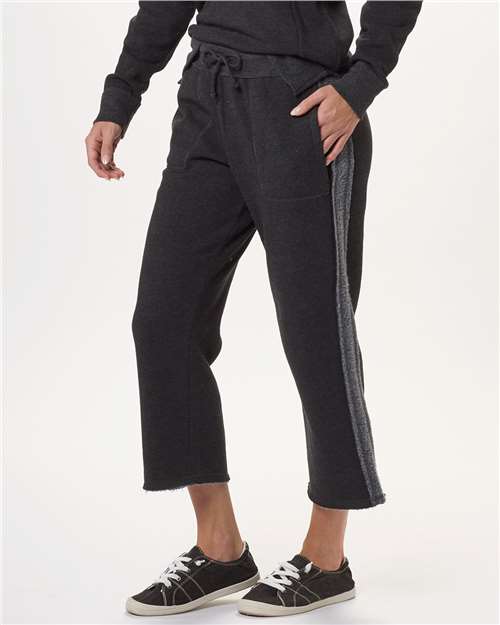 Boxercraft Women's Cropped Travel Sweatpants in Charcoal, front view
