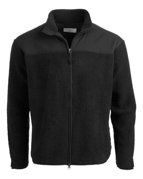 Boxercraft Men's Everest Peak Fleece Jacket in Black, front view
