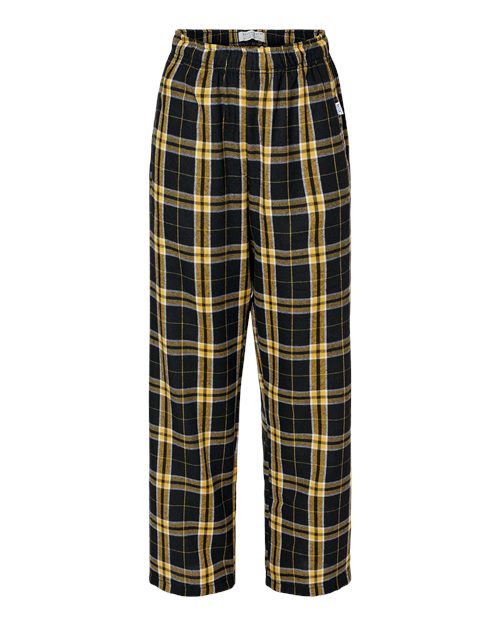 Boxercraft Youth Flannel Pants in Black/Gold