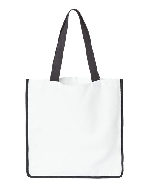 Liberty Bags Sublimation Medium Tote in White/Black