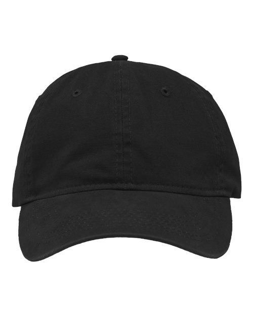 Sportsman Dad Hat Fit in Brushed Black, front view
