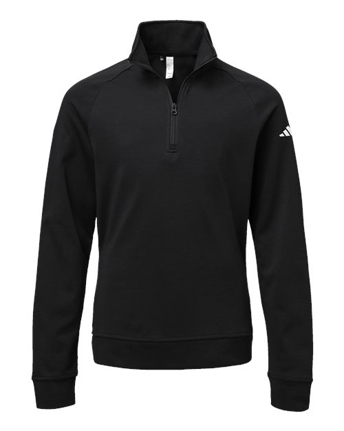 Adidas Youth Performance Quarter-Zip Pullover in Black