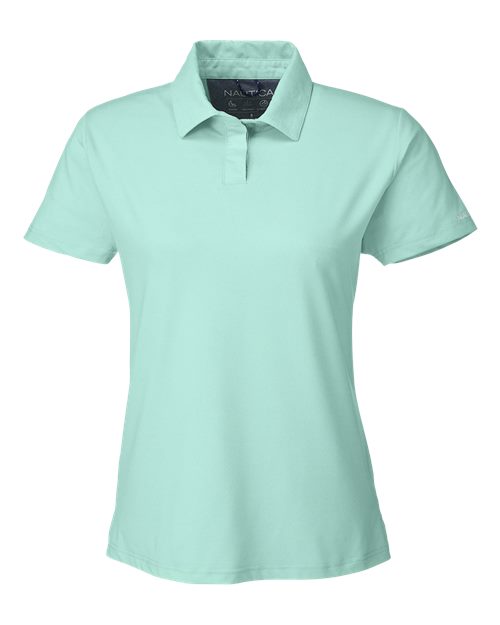 Nautica Women's Saltwater Polo in Cool Mint