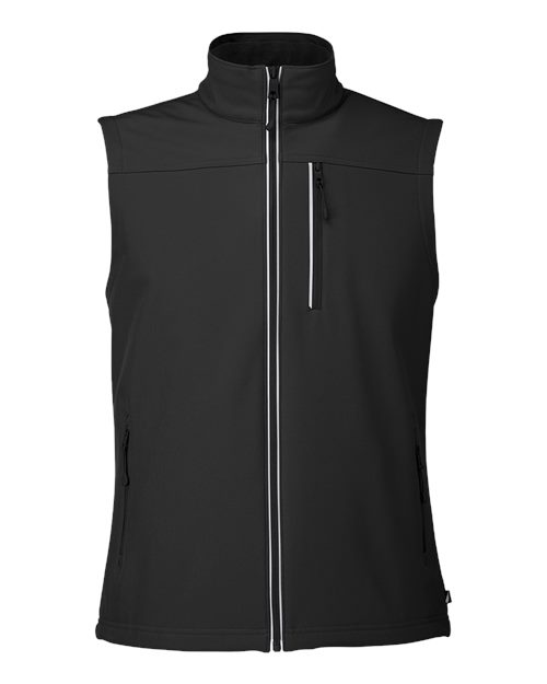 Nautica Men's Wavestorm Soft Shell Vest in Black
