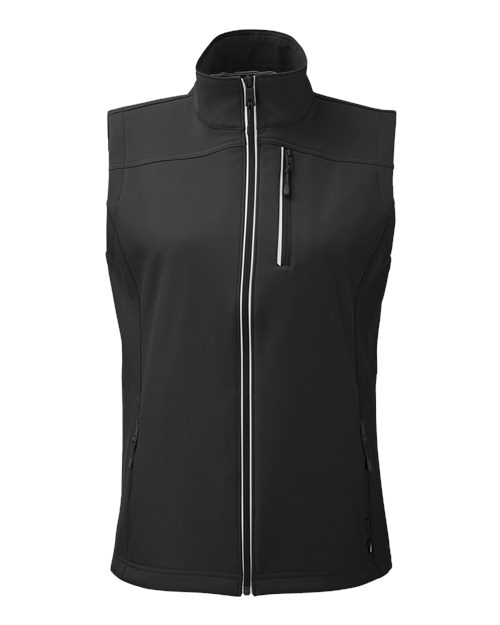 Nautica Women's Wavestorm Soft Shell Vest in Black