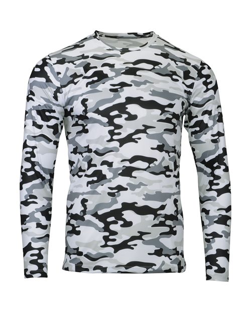 Paragon Men's Woodland Performance Long Sleeve T-Shirt in Arctic Camo