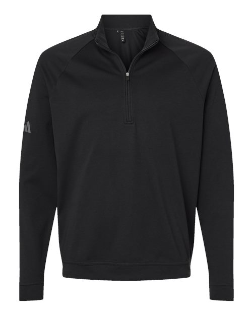 Adidas Men's Club Quarter-Zip Pullover in Black