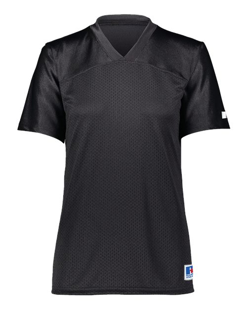 Russell Athletic Women's Solid Flag Football Jersey in Black