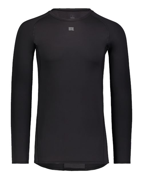 Russell Athletic Unisex CoolCore­® Long Sleeve Compression Shirt in Black