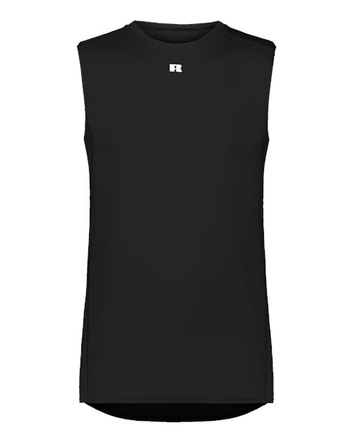 Russell Athletic Unisex CoolCore® Compression Tank Top in Black