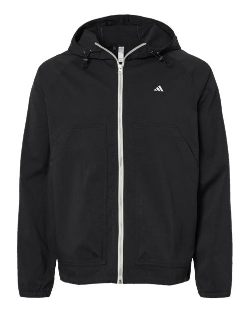 Adidas Men's Go-To Utility Durable Water-Repellent Full-Zip Jacket in Black