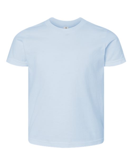 Tultex Youth Fine Jersey T-Shirt in Baby Blue, front view