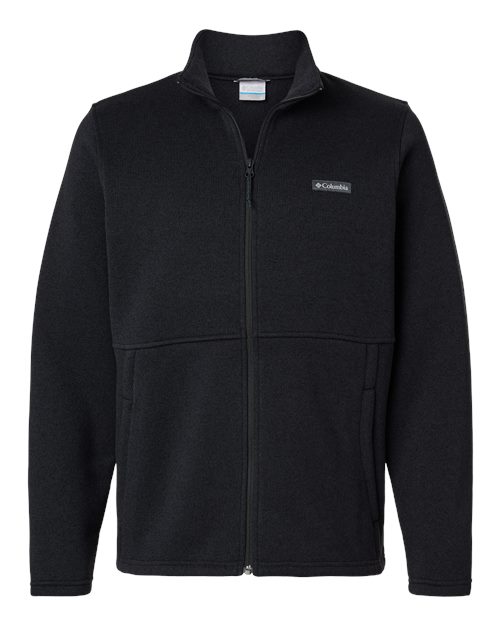 Columbia Men's Alto Pass™ Fleece Full-Zip Jacket in Black, front view