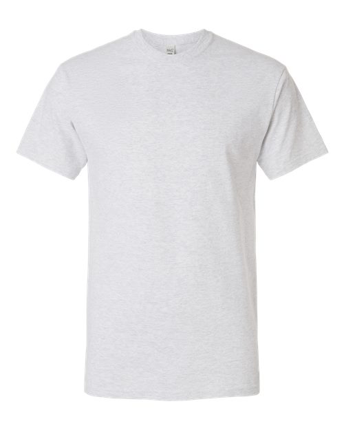 M&O Men’s Gold Soft Touch Tee in Ash, front view