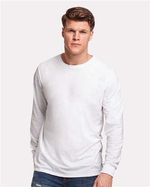 Boxercraft Unisex Essential Long Sleeve T-Shirt in White