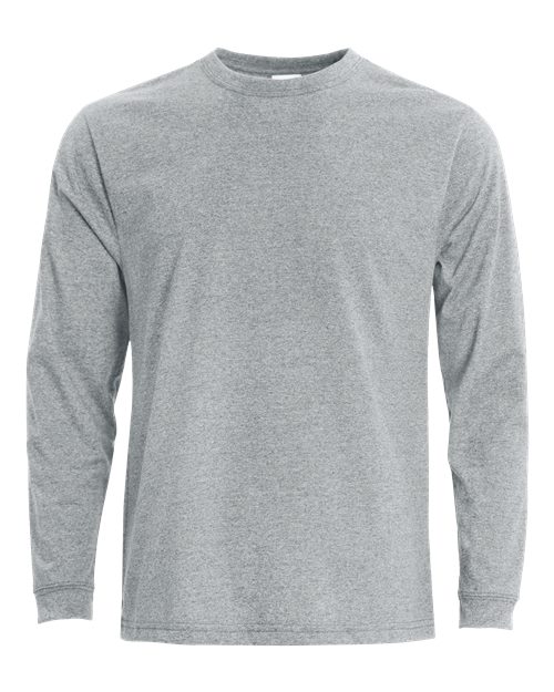 Recover Eco Long Sleeve Tee in Ash, front view