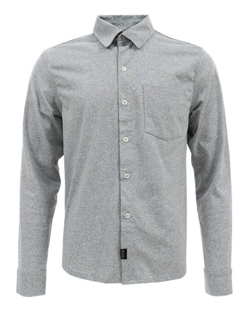 Recover Men's Eco Button Down Shirt in Ash, front view