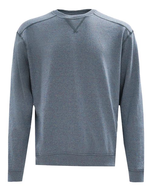 Recover Unisex Recycled Crewneck Sweatshirt in Blue Rainbow, front view